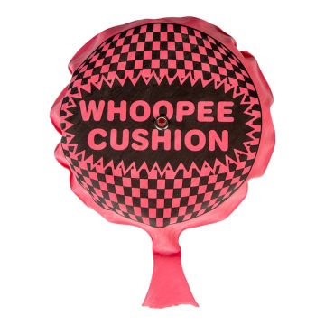 Selbstaufblasendes Furzkissen in rot 14 cm