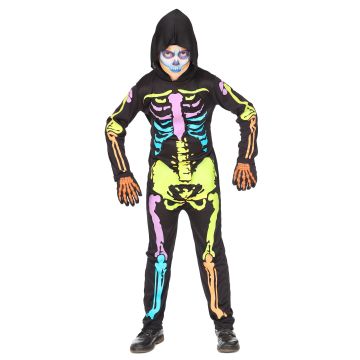 Buntes Skelettkostüm für Jungen