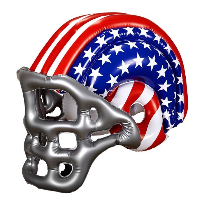 Aufblasbarer Amerikanischer Fußballhelm in Stars & Stripes