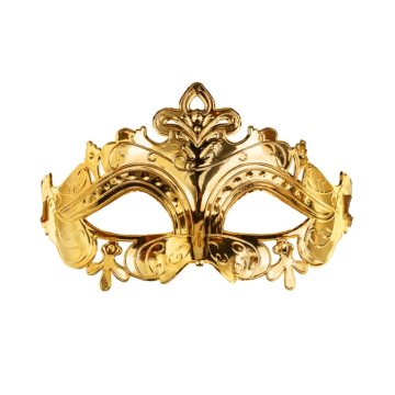 Goldene Verkleidungmaske 17x9 cm