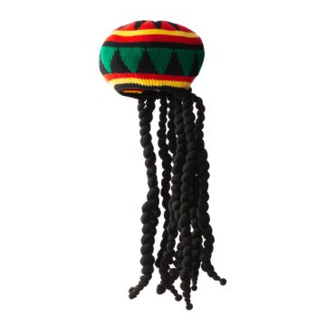 Rasta-Hut mit Dreads