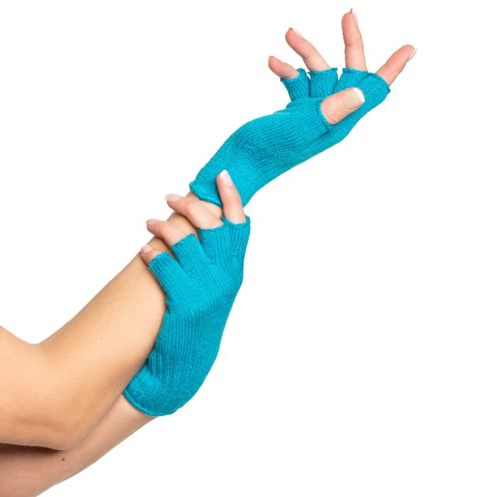 Fingerschutz handschuhe Einheitsgröße für Frauen türkisblau