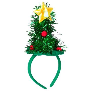 Weihnachtsbaum-Haarreif mit Stern