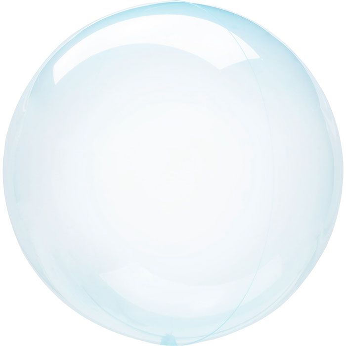 Blaue Kristall Klar Folie Ballon 45-55 cm