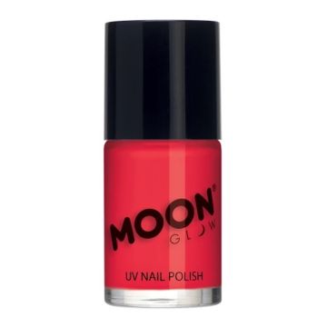 Neon UV-Nagellack intensiv rot Moon Creations - 14 ml 