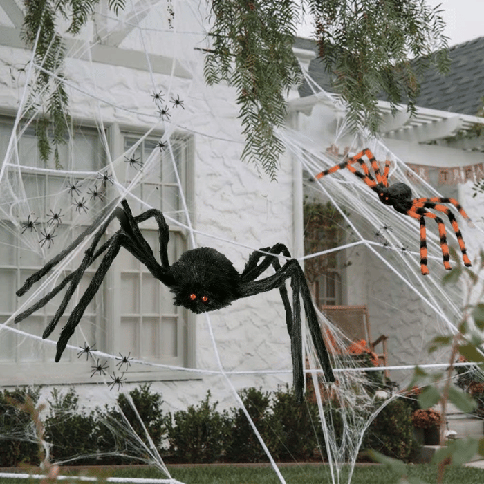 XXL-Spinnen-Halloween-Dekoration - 27 Teile