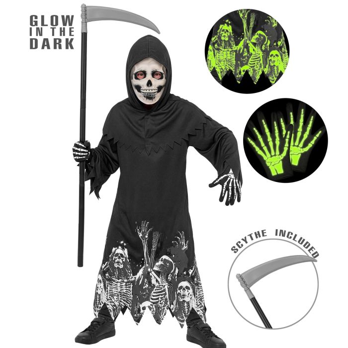 Leuchtendes Todesengel-Kostüm für Jungen