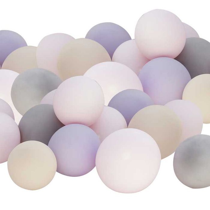 Pink & Lila Pastell Mini Ballons 40x - 12 cm