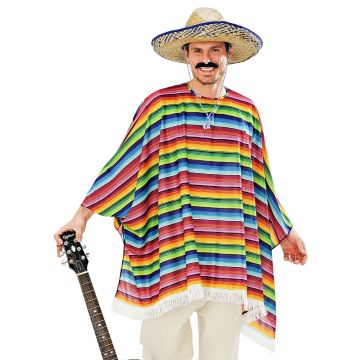 Mexikaner Poncho und Hut