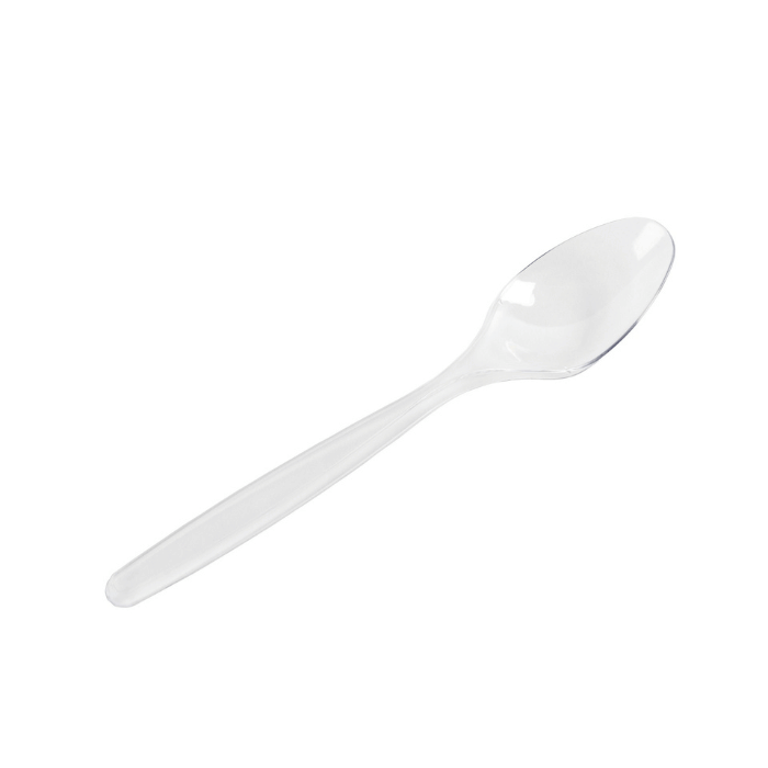 18 cm Plastik-Löffel 20x transparent