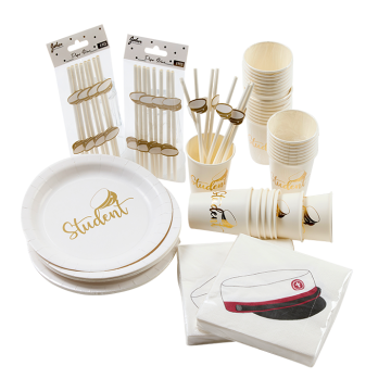 Rotes Basis-Paket für die Absolventenfeier für Eltern