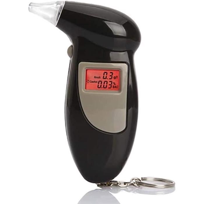 Digitaler Alkoholtester mit 5 Mundstücken