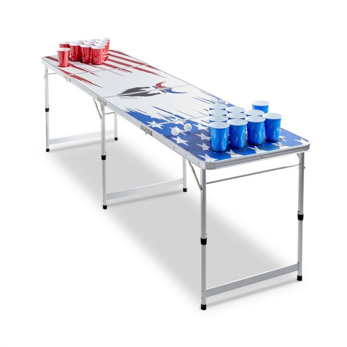 Beer Pong Tisch USA PartyVikings - Offizielle Maße