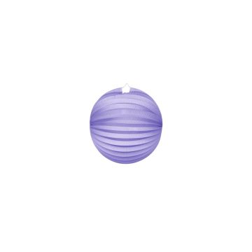 Runde Papierlaterne in Violett - Ø25 cm