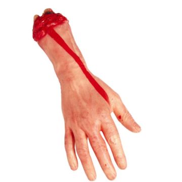 Blutige abgetrennte Hand - 12x30 cm