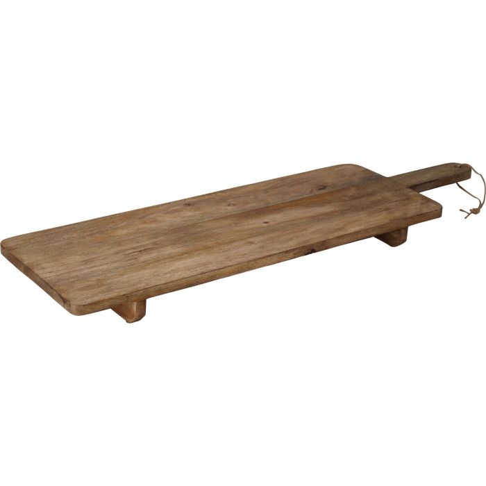 Servierbrett aus Mangoholz auf 2 Füßen ca. 100 cm