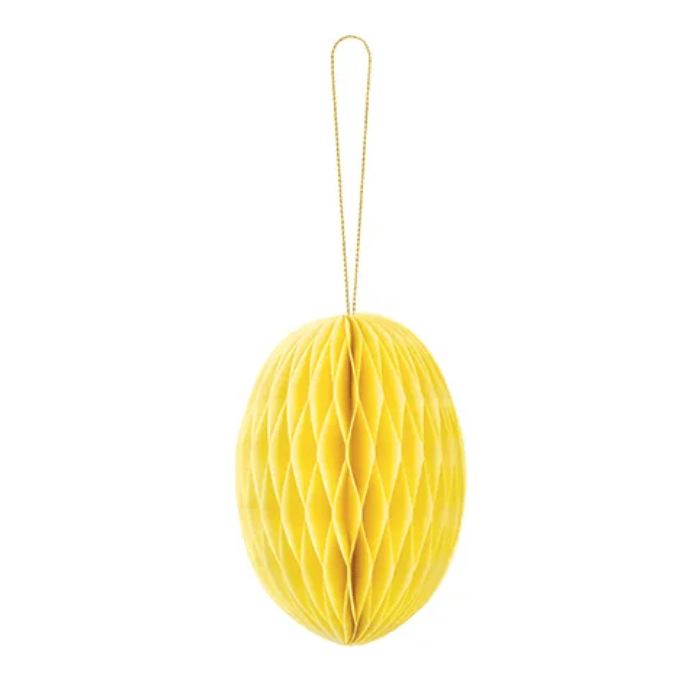 Gelbes Honigwaben-Osterei - 12 cm