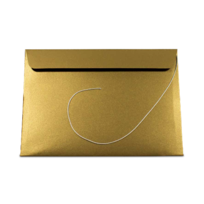 Goldumschlag mit Schnur für Auszeichnungen Exklusiv 23x16 cm