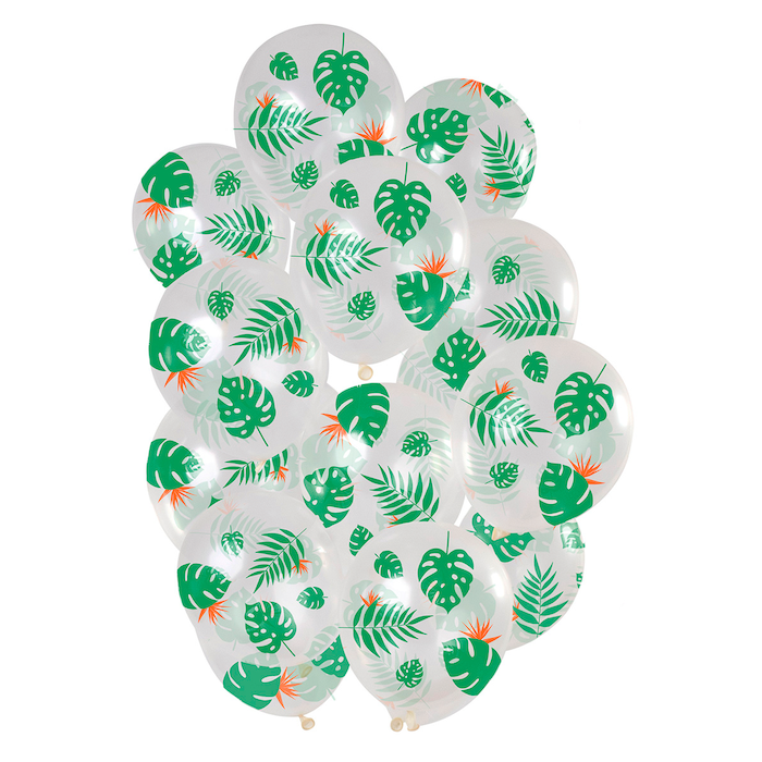 Tropisches Blatt Ballon-Arrangement 15x - 30 cm