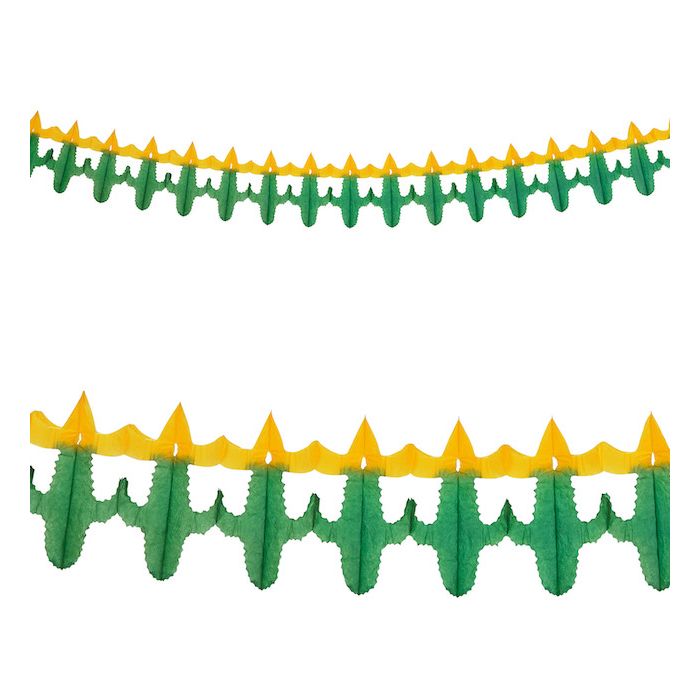 Mexikanischer Kaktus mit Sombrero-Girlande - 3 Meter