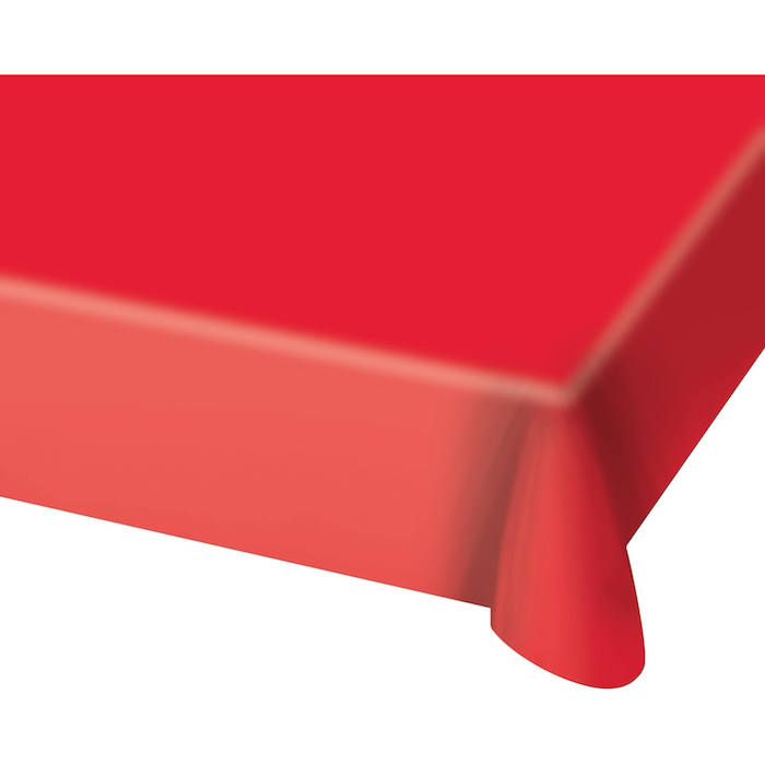 Rote Plastikdecke - 130x180 cm
