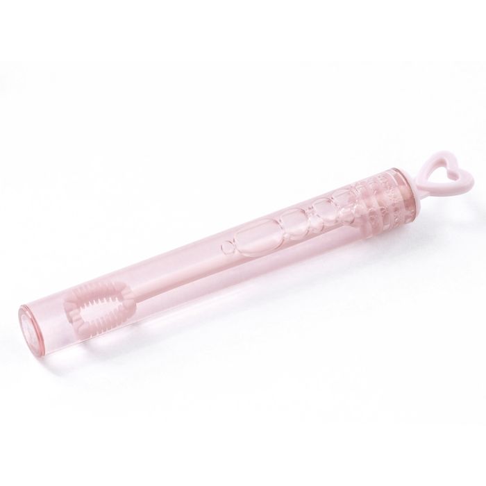 Seifenblasen Rohr Mit Herzgriff Rosa - 10 cm