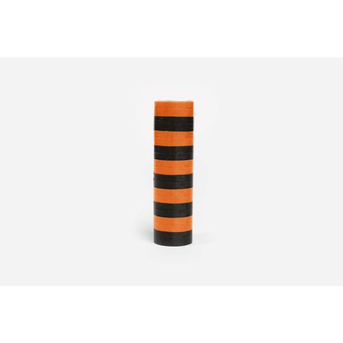Orange und schwarze Halloween-Streamer 1x