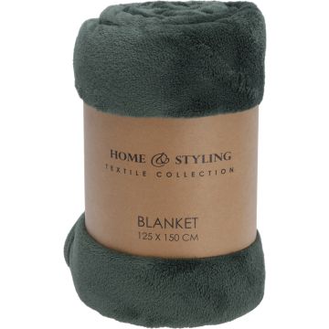 Fleece-Decke 125x150 cm Salbeigrün