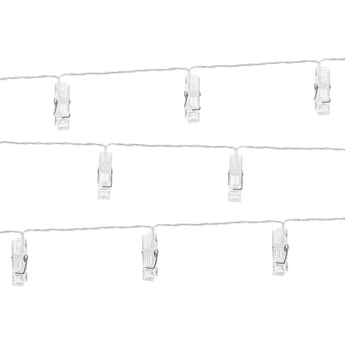 Fotoclips mit LED-Lichterkette 1,4 m