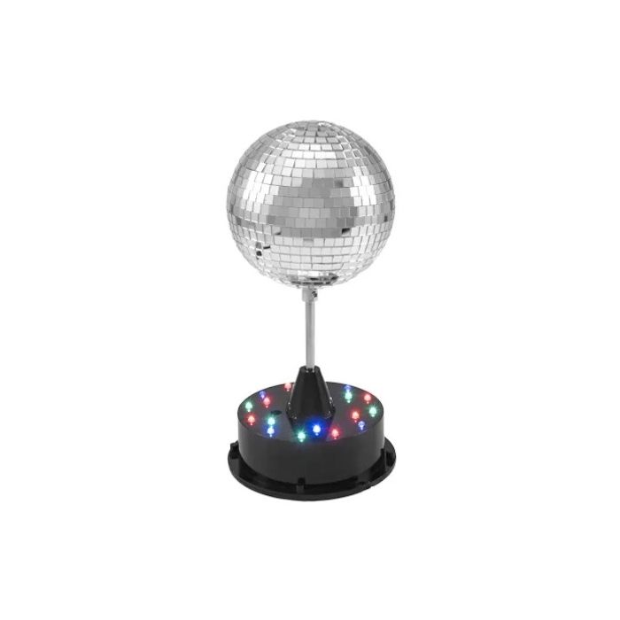 Discokugel Mit LED-Basis - 13 cm
