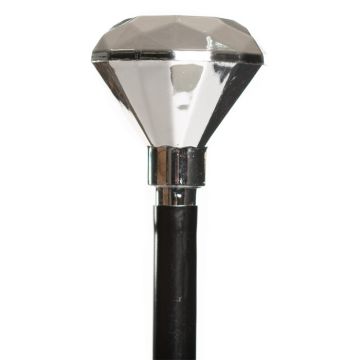 Silberner Diamanten Stock - 105 cm