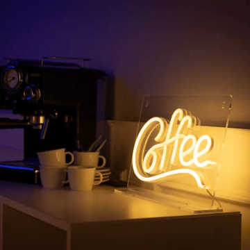 Coffee Neon LED Schild - 22,5x35 cm