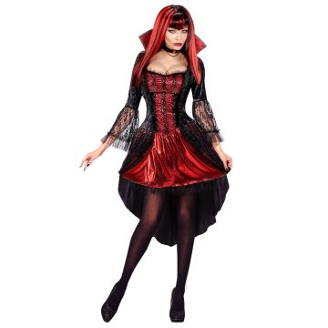 Vampir-Kleid Kostüm für Damen