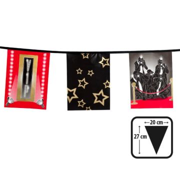 Hollywood VIP Plastikgirlande - 6 m