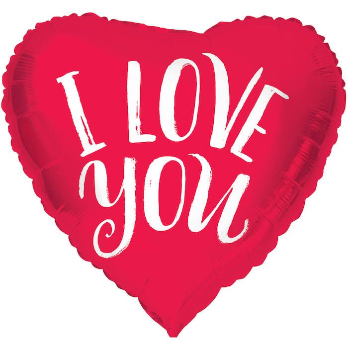"I Love You" Herzförmigen Folienballon - 45 cm