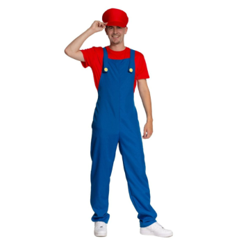 Rotes Klempnerkostüm für Männer