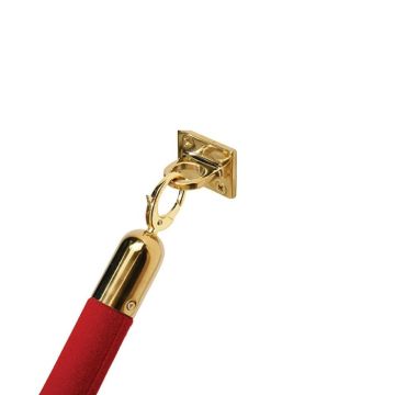 VIP Absperrseil Wandhalterung Gold - 4x4 cm