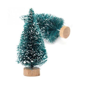 Christbaum mit Schnee 6 cm 12x