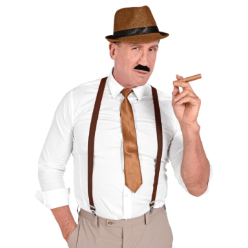 Gangster-Set Kostüm - 5 Teile