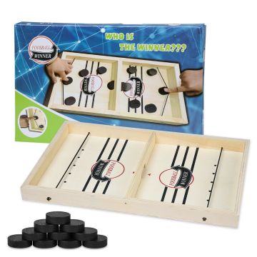 Flying Sling Puck Spiel m. 12 Pucks