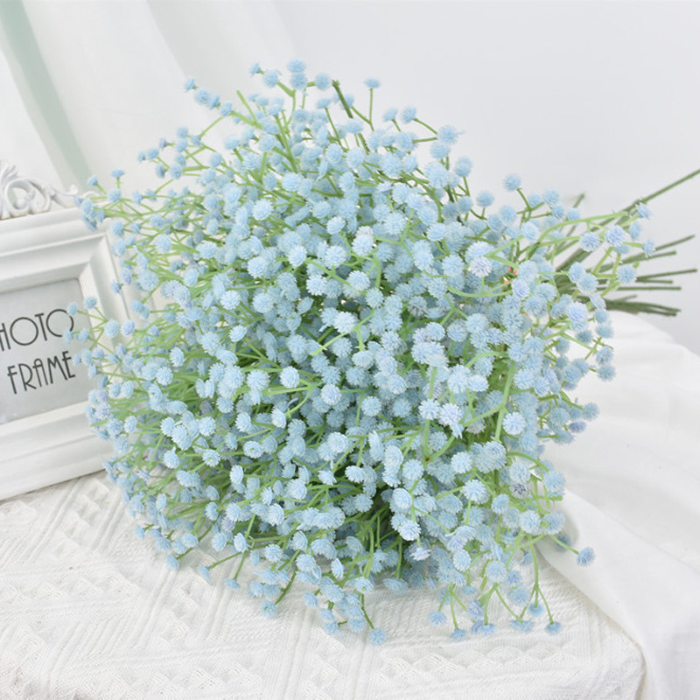 Künstliche Brautstrauß-Blume in Blau - 63 cm