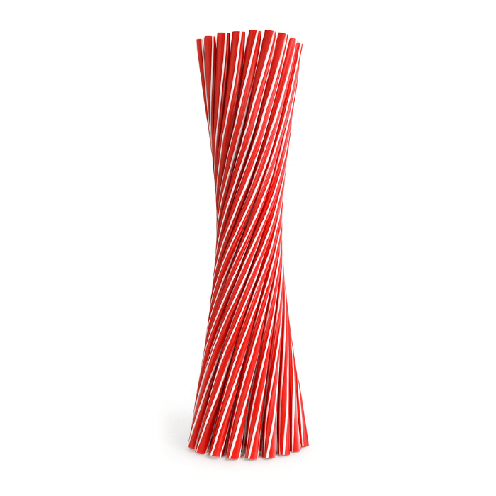 Strohhalme rot 6x220 mm Mehrweg 50x