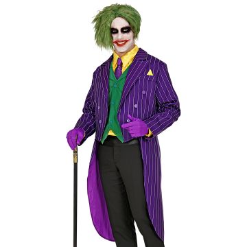 Böse Clownjacke für Herren mit Nadelstreifen