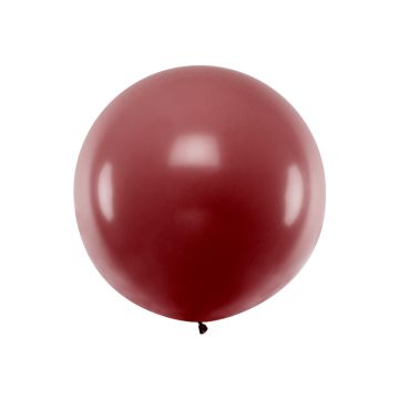 Riesiger Pastell Bordeaux Ballon - 1 Meter