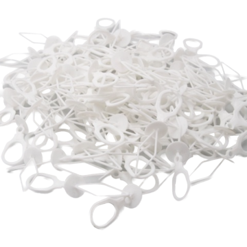 Balloonverschlüsse Weiß 100x - 3 x 1 cm