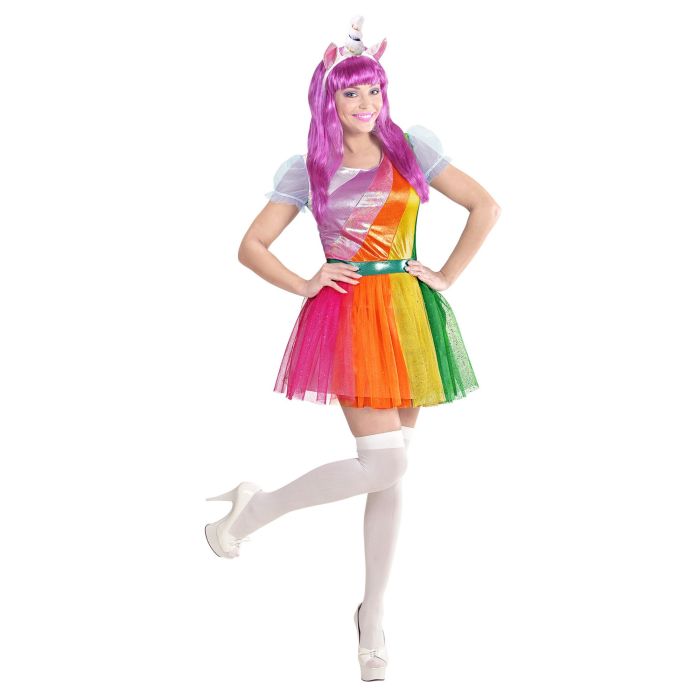 Regenbogen-Einhorn-Kostüm für Damen