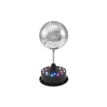 Discokugel Mit LED-Basis - 13 cm