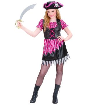 Elegantes Piratmädchenkostüm mit Hut