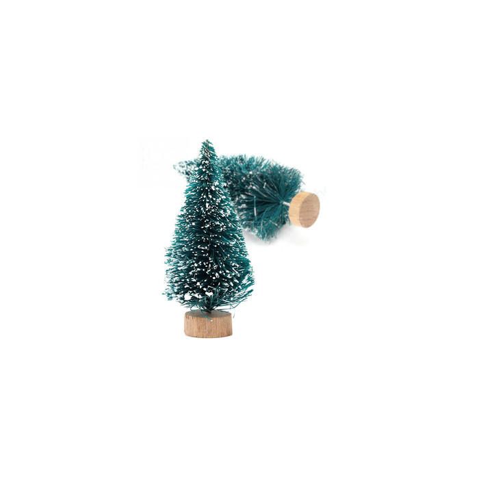 Christbaum mit Schnee 6 cm 12x
