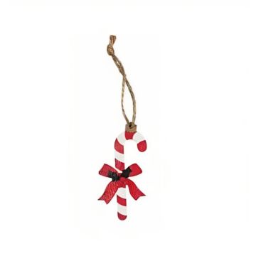 Weihnachtsschmuck Weihnachtsstrumpf rot/weiß, Det Gamle Apotek - 3x6 cm